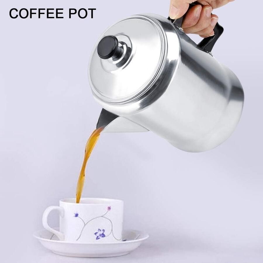 Koffie Waterkoker Koffiezetapparaat Pot Thuis Koffie Zetten Gepolijste Aluminium Legering 27D x 17W x 16H cm