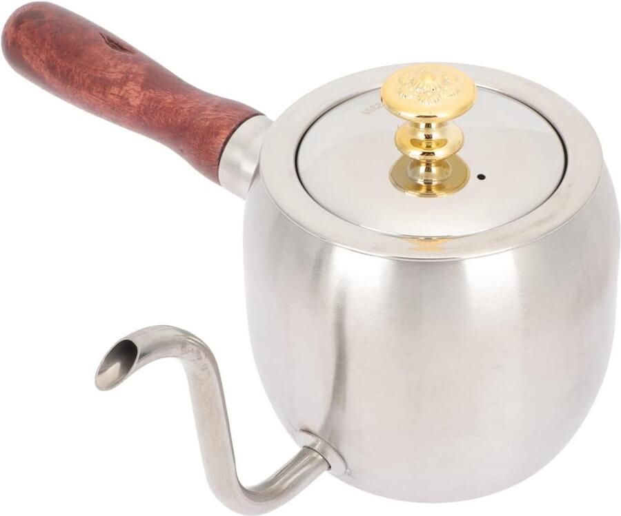 Koffie Waterkoker Thee Ketel Koffie Zetten Zwanenhals Uitloop 500 ml Zilver