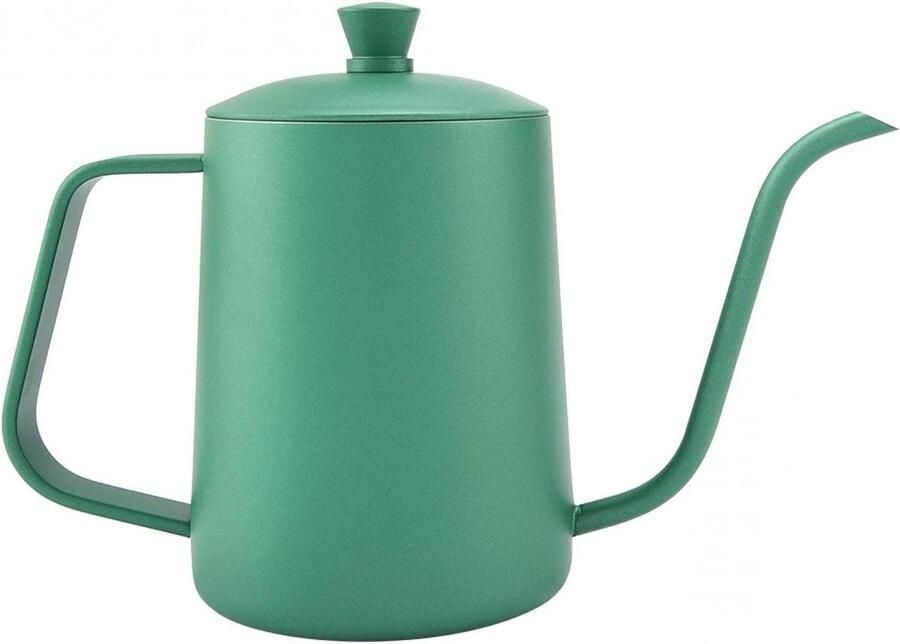 Koffie Waterkoker Theepot Zwanenhals Nauwkeurig Schenken Geïntegreerde Thermometer 600 ml Capaciteit Groen