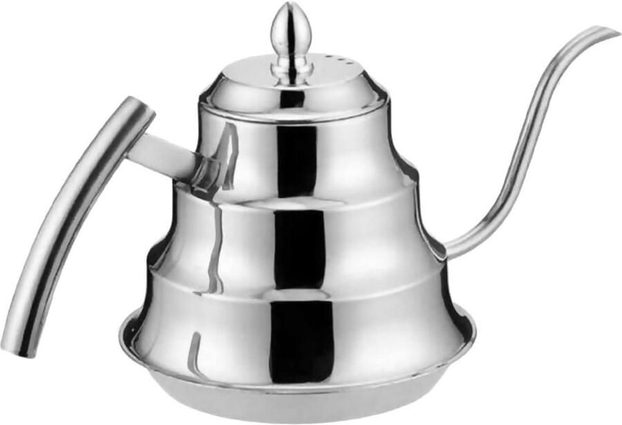 Koffie Waterkoker Theepot Zwanenhals Overgietkoffie Maken Precisie Zwanenhals Uitloop 1.2 Liter Zwart