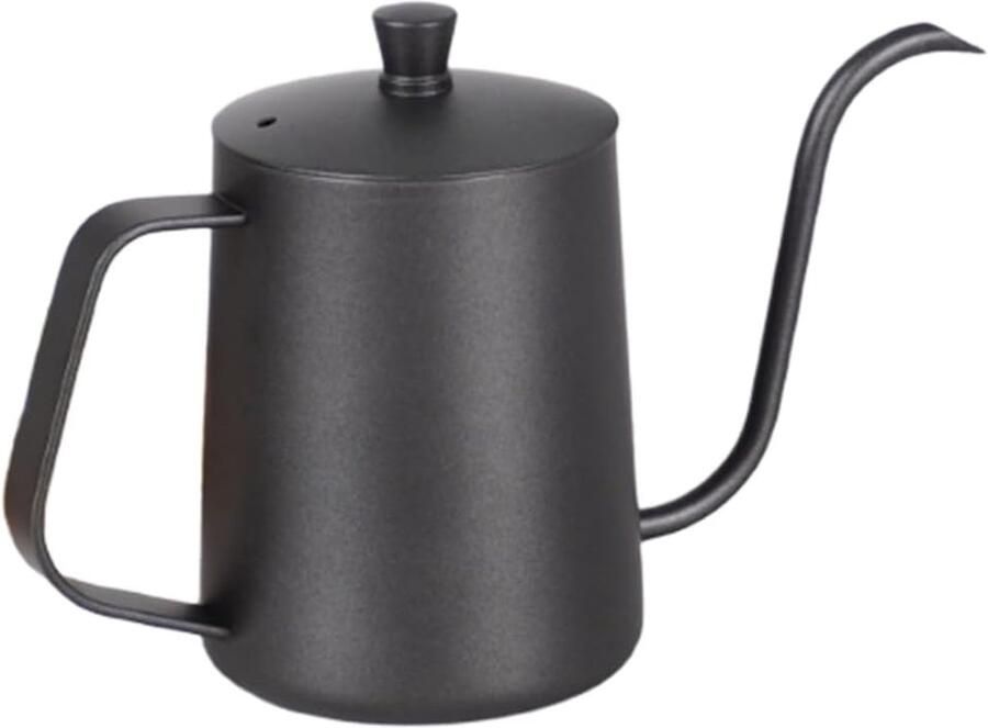 Koffie Waterkoker Zwanenhals Pot Precisie Koffie Schenken Hoogwaardig RVS 600 ml Capaciteit Zwart