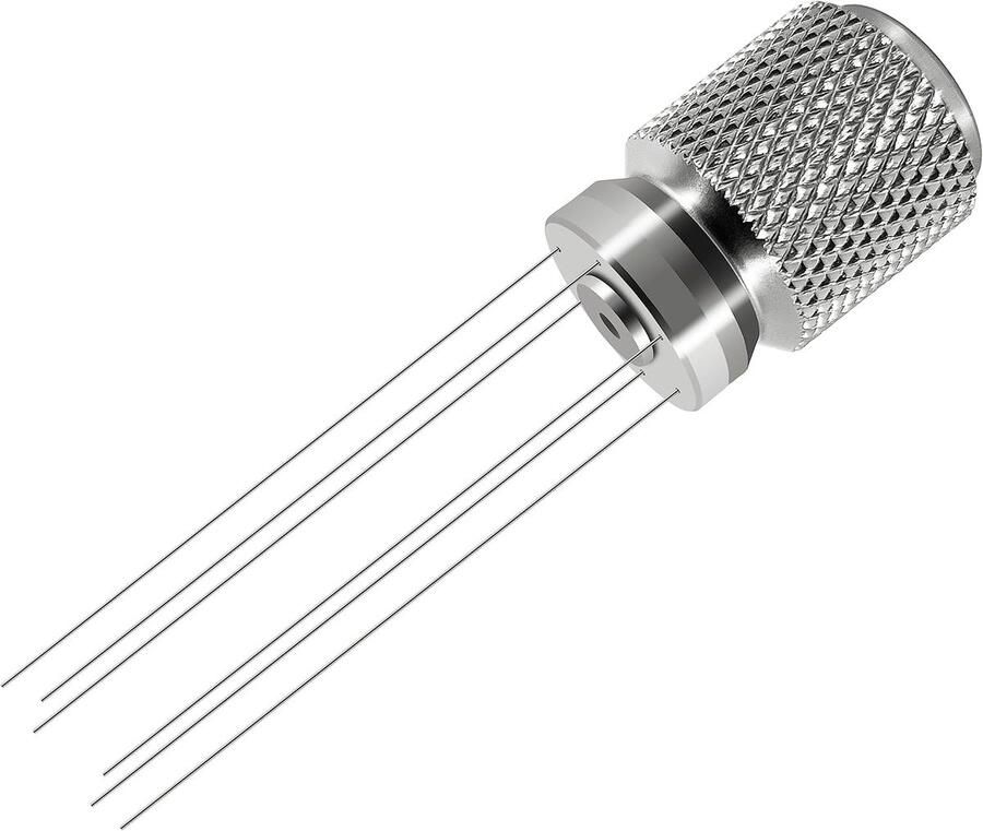 Koffie WDT distributie gereedschap accessoires aluminium handvat 0 4 mm 6 roestvrij stalen naalden espresso poeder roerder