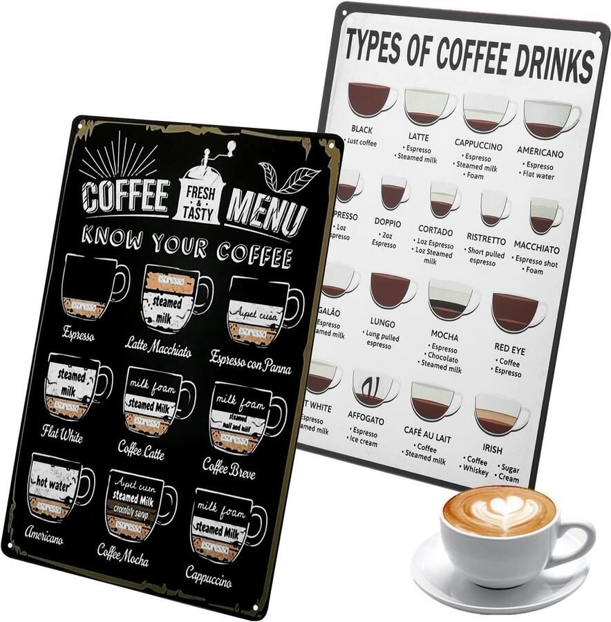 Koffieaccessoires 25 Koffierecepten 20 x 30 cm