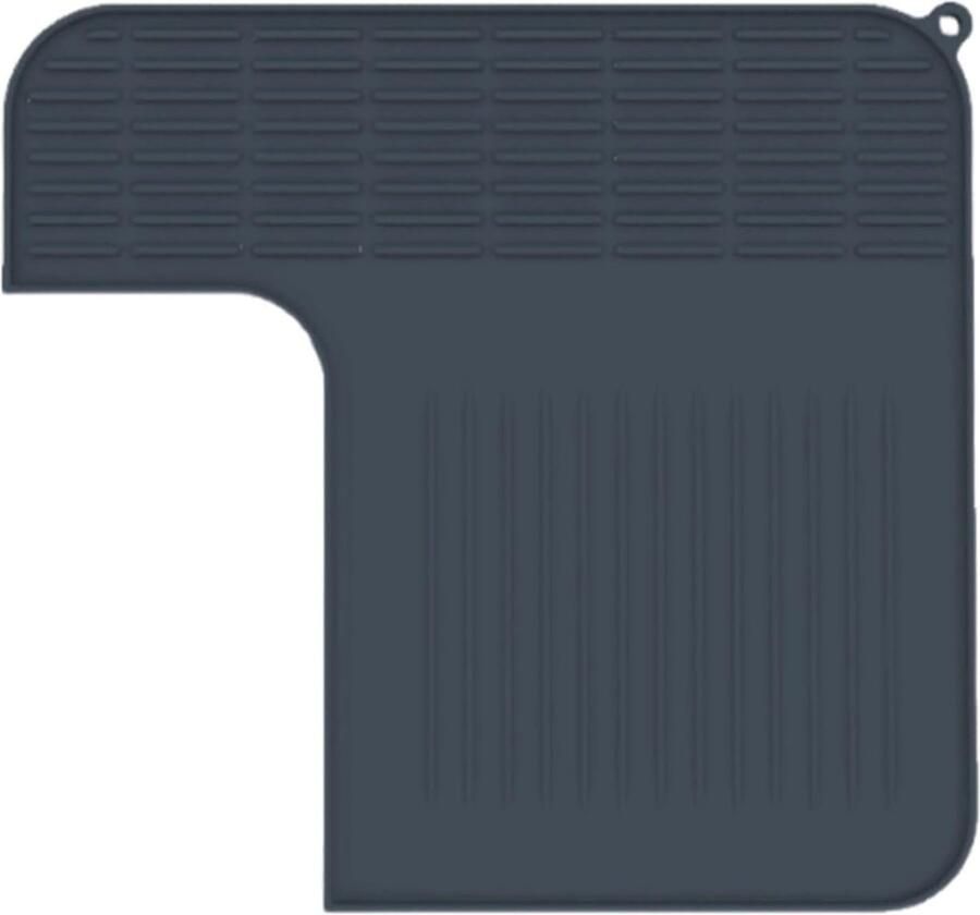 Koffiebar Mat Siliconen Pad Espresso Stampen Waterdicht Hittebestendig 32x30cm Donkerblauw
