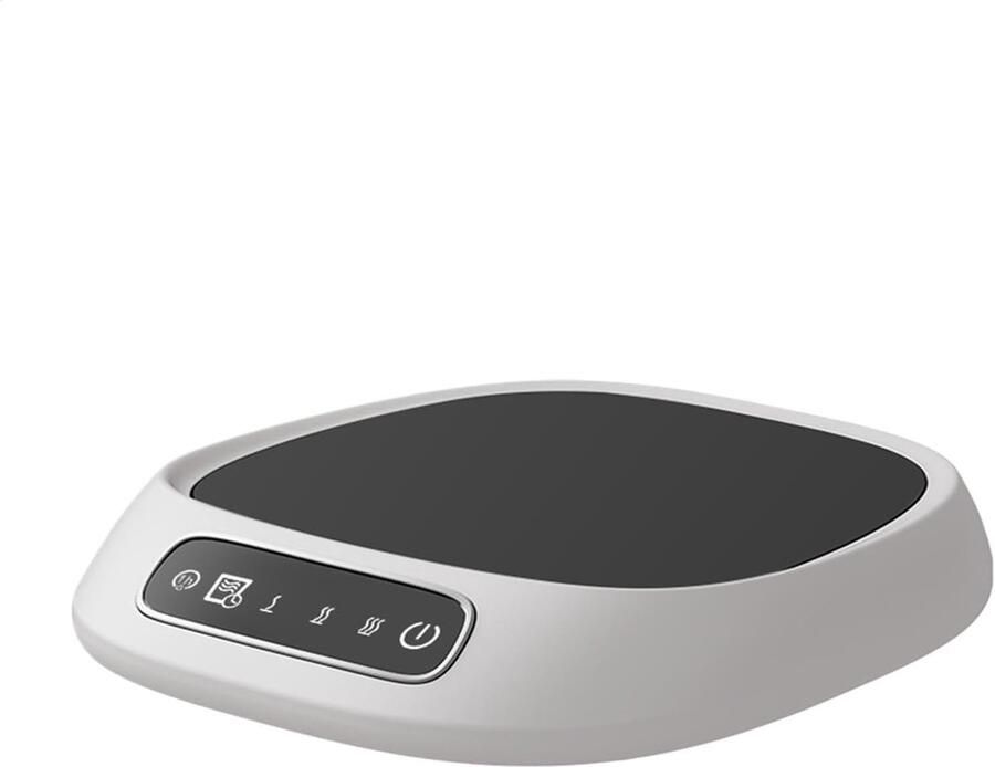 Koffiebeker Warmer Warmhoudplaat Mok Dranken Warm Houden Verstelbare Temperatuur 13 x 13 x 3 cm Grijs