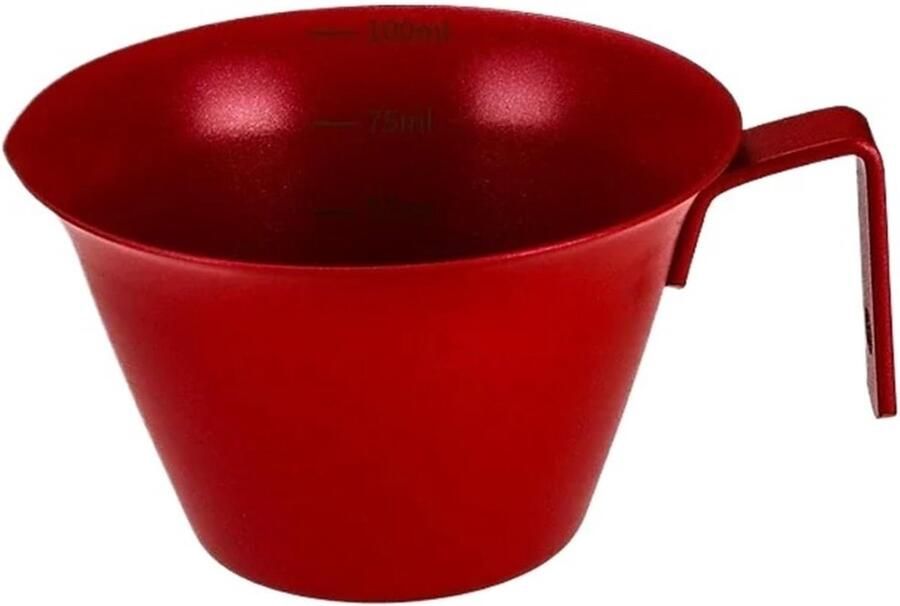 Koffiebekers Roestvrij Staal Melkopschuimer Mok Barista Drankjes Maken Met Schenktuit 100 ml Rood