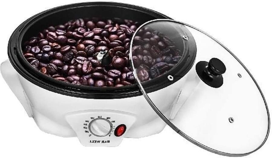 Koffiebonen Brander Bakmachine Thuis Branden Instelbare Temperatuur 1500G Capaciteit Zwart