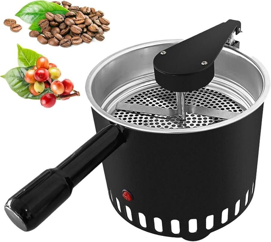 Koffiebonenkoeler Bonenkoeler Koffiekoeler Koffiebonen Koelen Automatisch Roerend 500 g Zilver