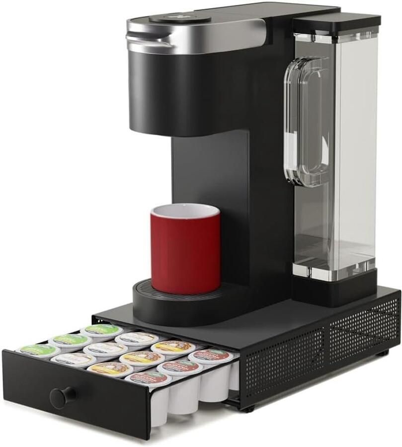 Koffiecup Lade Koffiepadhouder Organizer Koffiezetapparaat Organiseren Ruimtebesparend Ontwerp Max 24 Cups Zwart