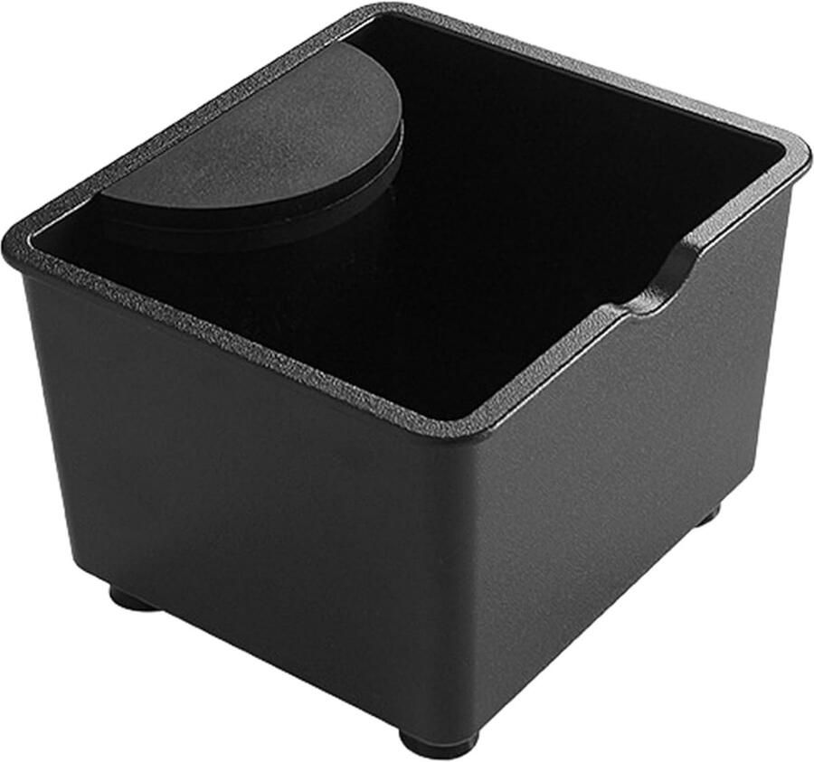 Koffiedik Bak Dreg Container Espresso Bereiden Ruimtebesparend Ontwerp 12x11x8.5cm Zwart