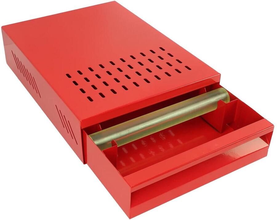 Koffiedikbak Afvalbak Koffiezetapparaat Verwijderbare lade 35 cm Rood