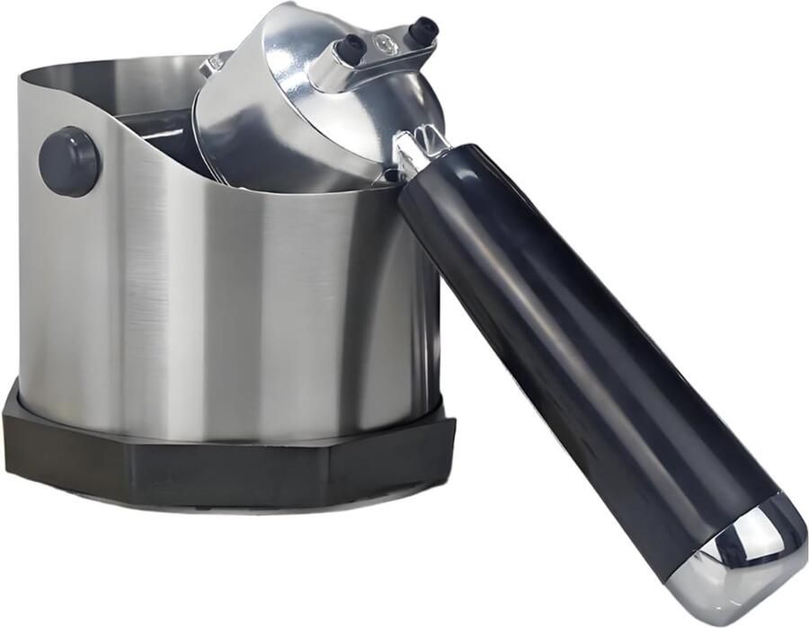 Koffiedikbak Afvalemmer Espresso afval Stille afvoer 750 ml Zilverkleurig