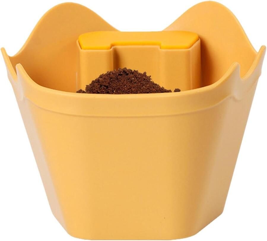Koffiedikbak Espresso afklopbak Koffiebereiding Multifunctioneel ontwerp 14.7 x 14.2 x 12.4 cm Zwart