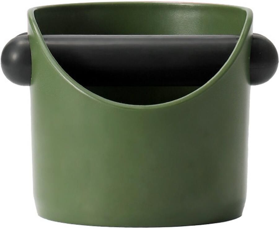 Koffiedikbak plastic koffiedikbak mini koffiedikbak halfautomatische koffiemachine speciale afvalbak barista-accessoires koffiemachine-accessoires schokdempende koffiedikbak roerbak met afneembare roerstaaf groen