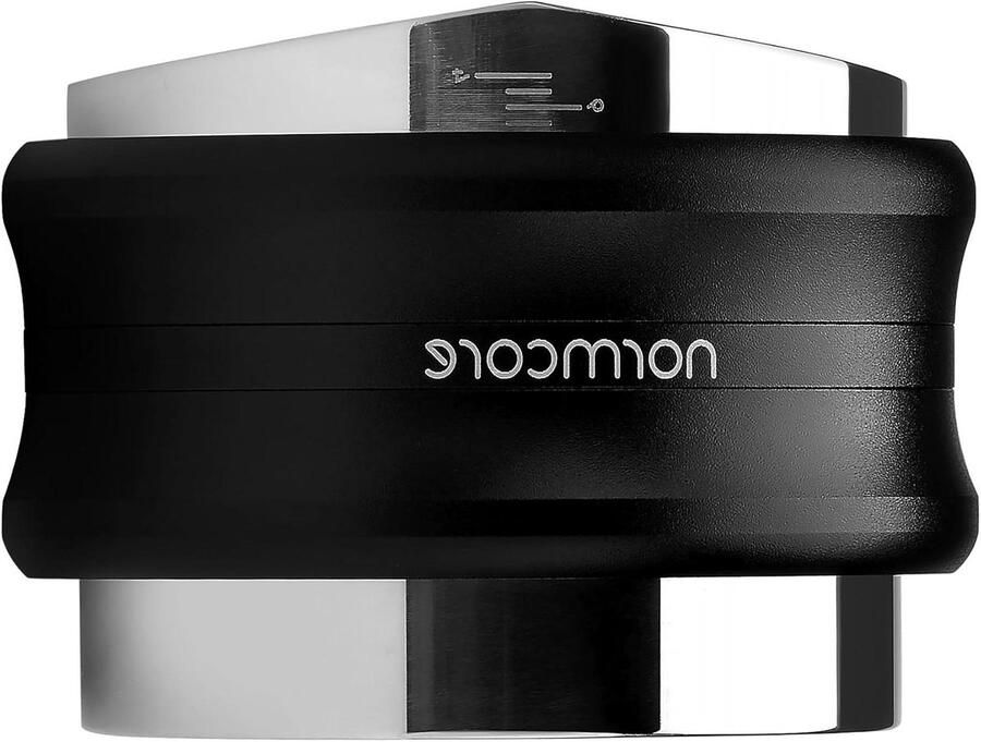 Koffiedistributeur en Stamper Espresso Tools Consistente Espresso Maken 2-in-1 Dubbele Kop 51 mm Zwart