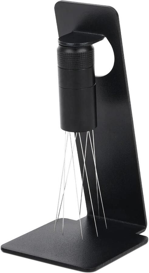 Koffiedistributietool Barista accessoire Espresso bereiden Instelbare naalden 04 mm Zwart