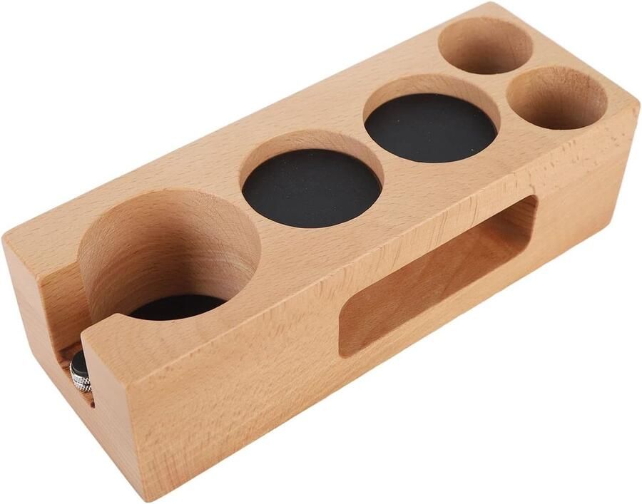 Koffiefilter Houder Koffiemachine Accessoire Koffie Bereiden Gehumaniseerd Ontwerp 51 mm Houtkleur