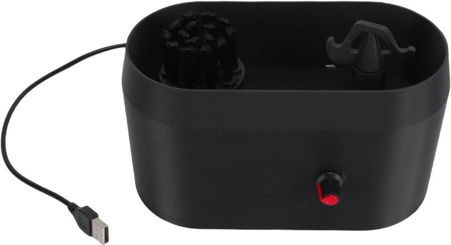 Koffiefilter Reiniger Espresso Borstel Espresso Onderhoud USB Aangedreven 19 cm Zwart