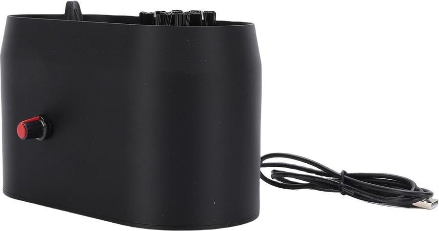Koffiefilterhouder Borstel Portafilter Reiniger Espresso Reinigen USB Aangedreven 51-58mm Maten Zwart