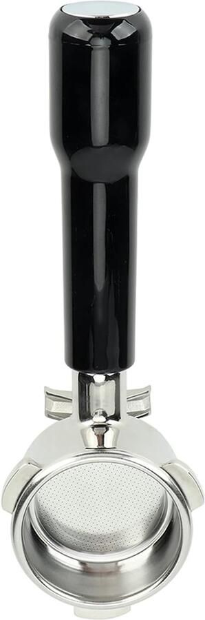 Koffiefilterhouder Dubbele Stroom Portafilter Vervanging Espresso Zetten Dubbele Uitloop 54 mm Zwart