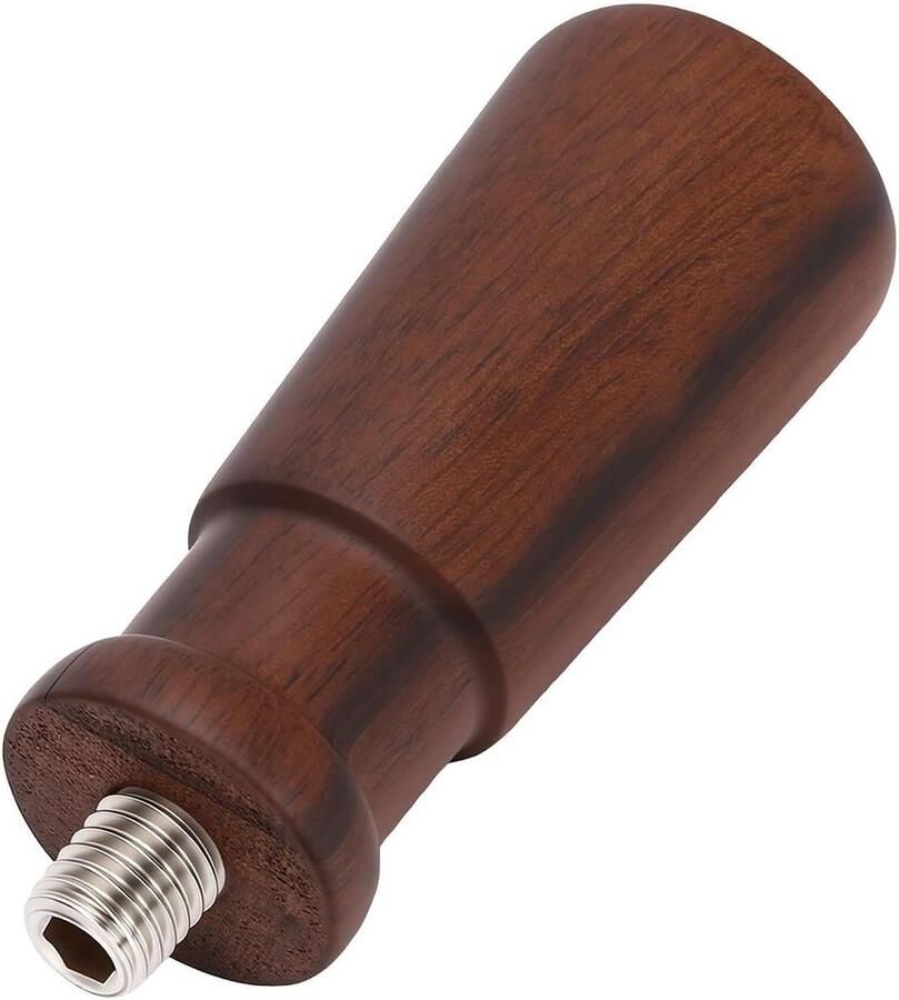 Koffiefilterhouder Handvat Portafilter Handvat Espresso Zetten Massief Walnoothout M10 Draad Houtkleur