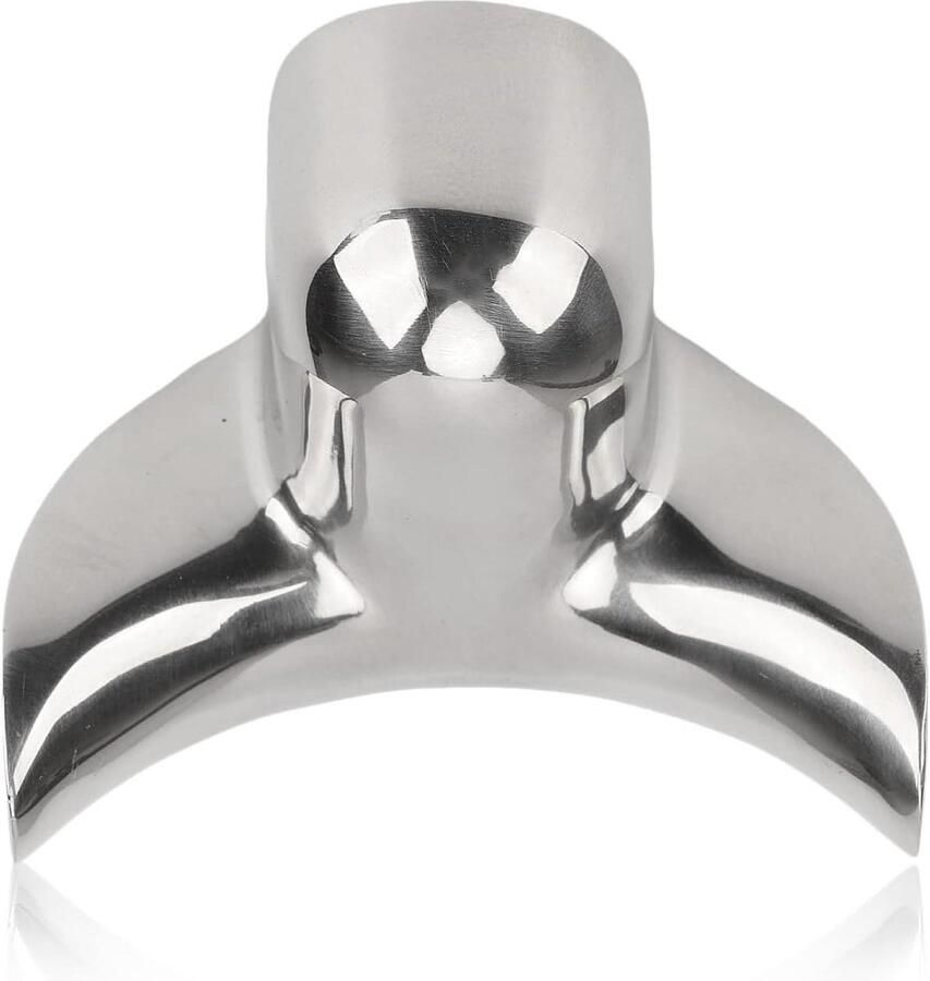 Koffiefilterhouder Omstelmondstuk Barista Tool Espresso Bereiden Roestvrij Staal Constructie 6 x 3 x 3 cm Zilverkleurig