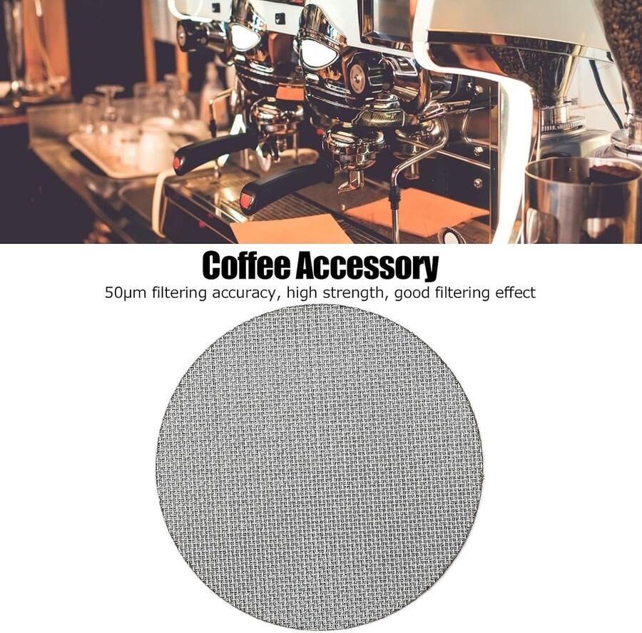 Koffiefilterplaat Vervangingsscherm voor Backflush met 1.7mm Dikte Geschikt voor Koffiemachines en Puck Screens