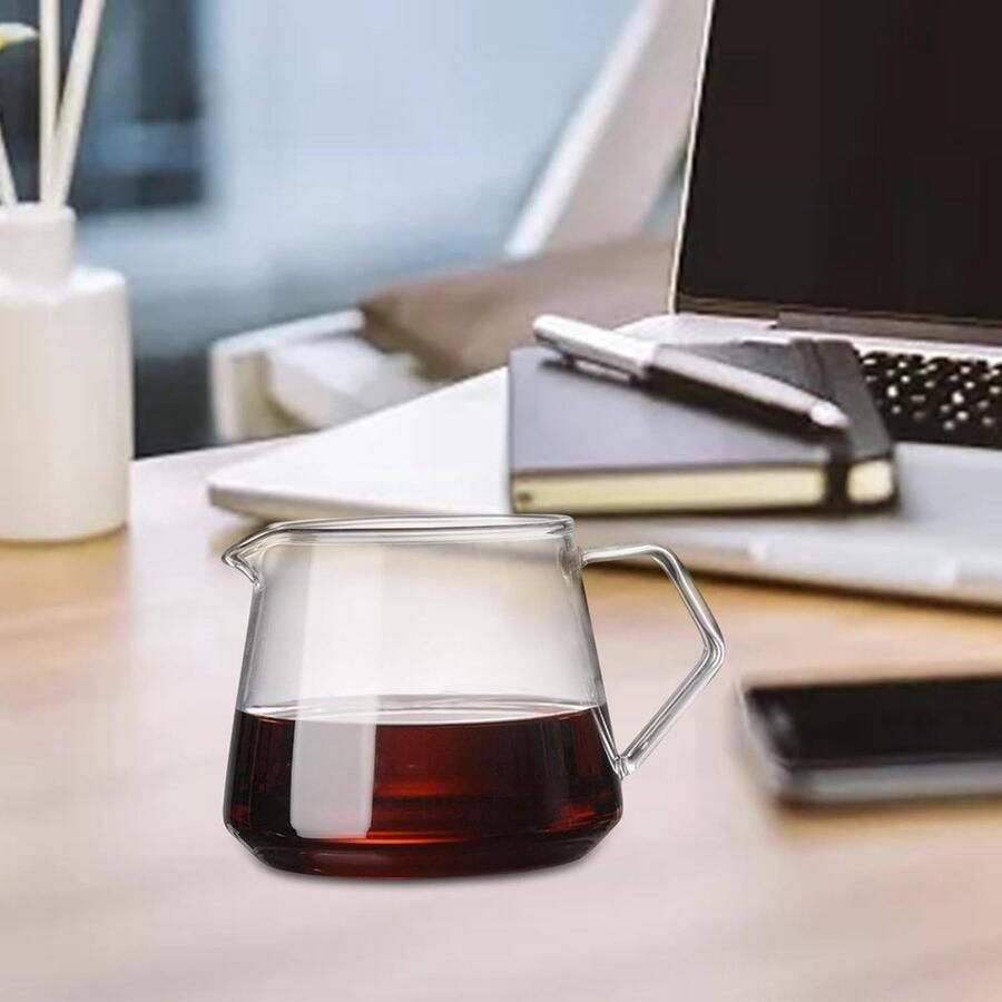 Koffiekan Glas Theepot Waterkoker Koffie Zetten Hittebestendig Borosilicaatglas 400 ml Transparant