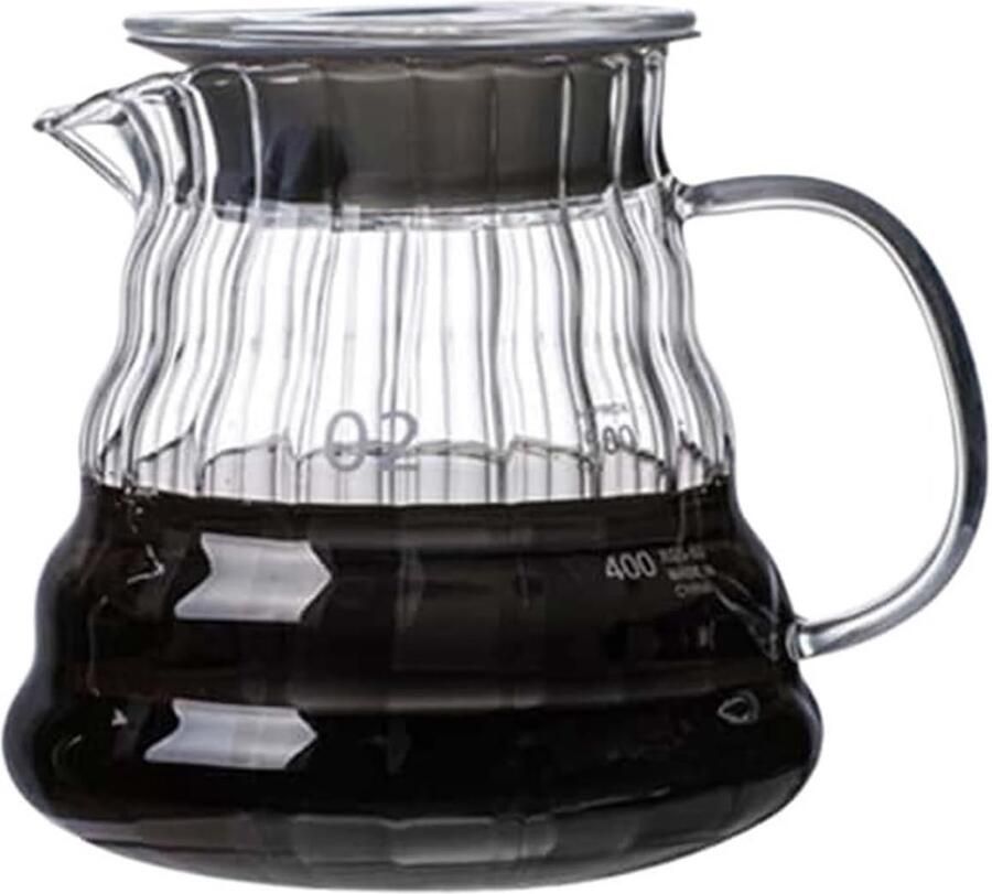 Koffiekan Koffiezetter Reizen Lichtgewicht ontwerp 600ml Transparant