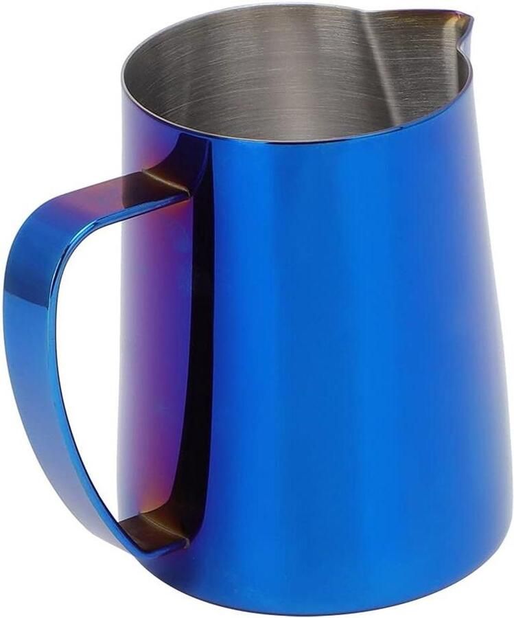Koffiekan Melkopschuimer Latte Art Kan Koffiebereiding Precisie Uitloop 600 ml Blauw