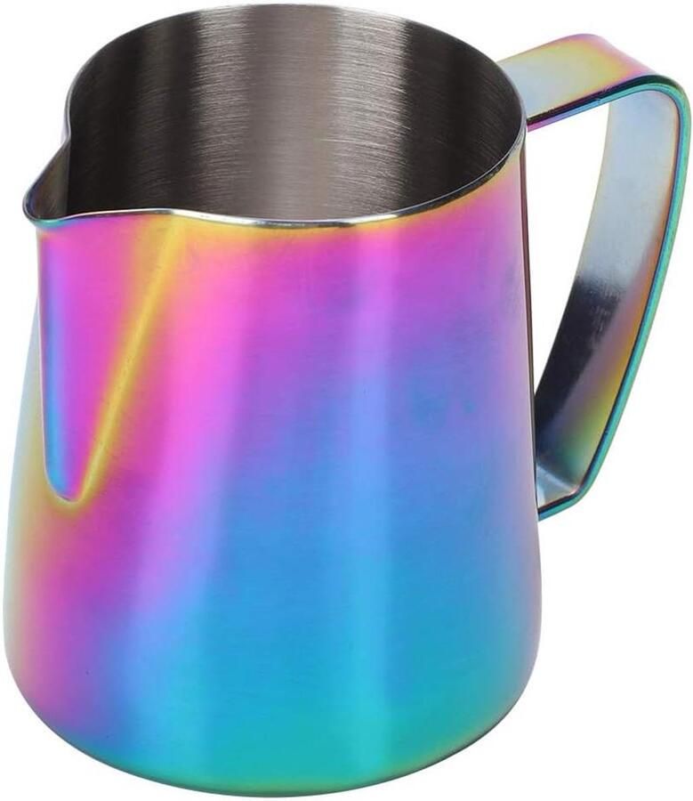 Koffiekan Roestvrijstaal Melkopschuimer Kan Latte Art Creëren Ergonomisch Handvat Precisie Uitloop 350 ml Meerkleurig