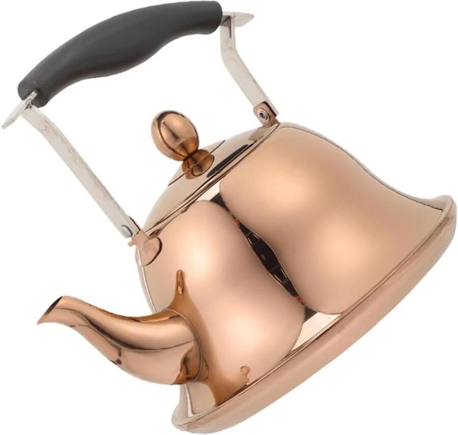 Koffieketel Theepot Server Water Koken Roestvrij Staal 1 Liter Roségoud