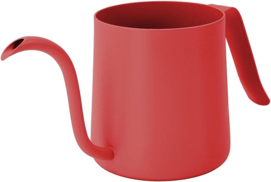 Koffieketel Zwanenhals Elektrische Waterkoker Overgieten Filterkoffie Zetten Nauwkeurige Watercontrole 1 liter Rood