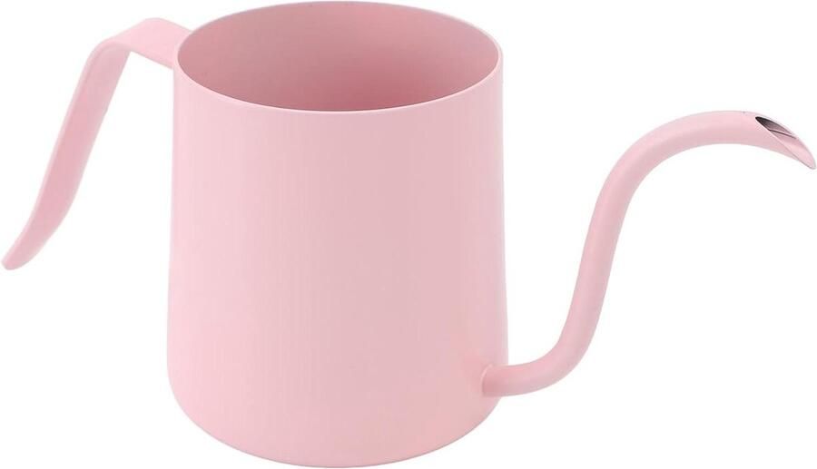 Koffieketel Zwanenhals Overgietketel Elektrisch Koffie Zetten Temperatuurregelaar Timer 1 Liter Roze