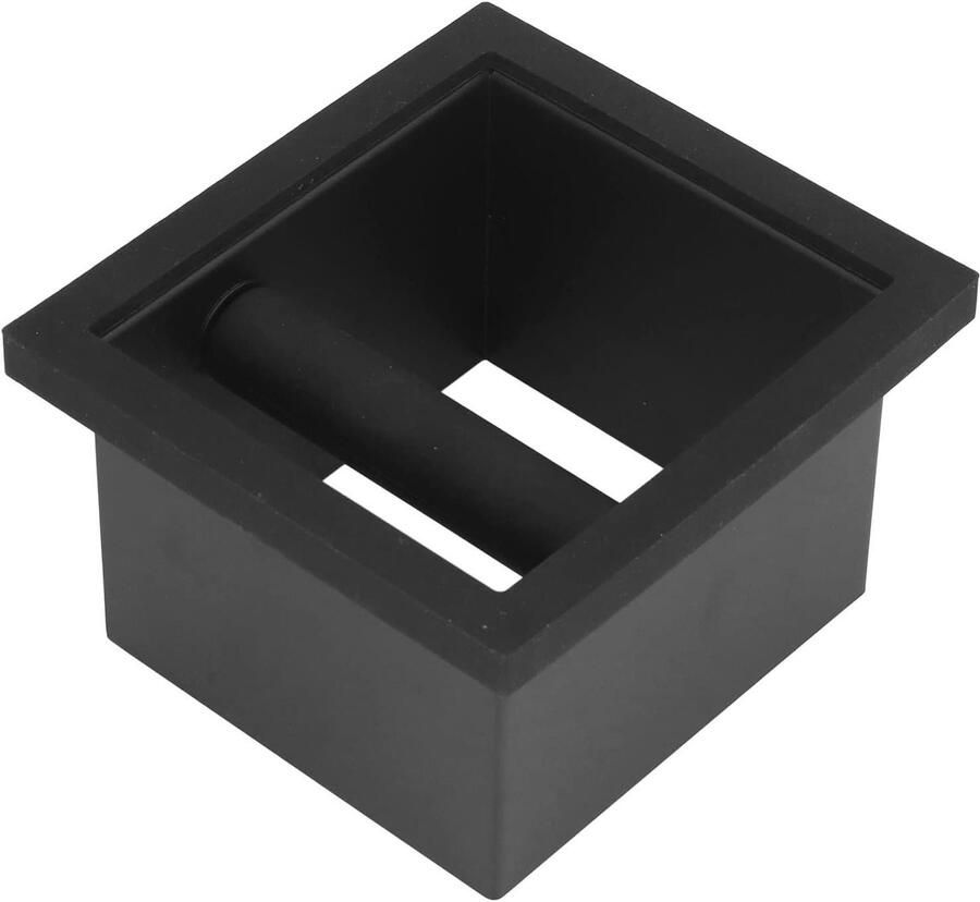 Koffieklopbox Koffiedikbak Espresso Bereiden Roestvrijstalen Constructie 19 x 18 x 13 cm Zwart