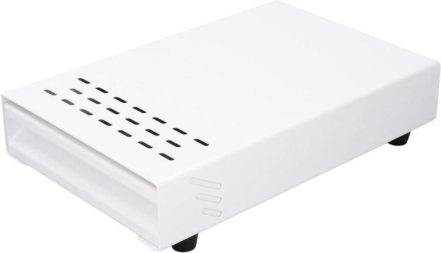 Koffieklopbox Lade Afvalbak Espresso Koffiedik Verwijderen Antislip Voetjes 19 x 19 x 8 cm Wit