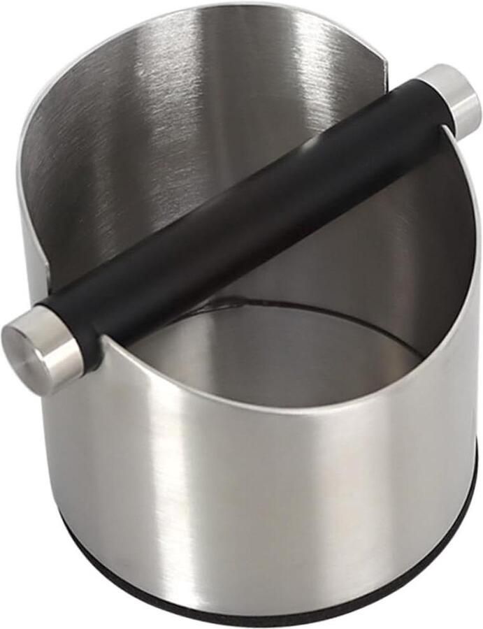 Koffieklophouder Koffiebox Espresso Koffiedik Opvangen Roestvrij Staal 14x11cm Zilver