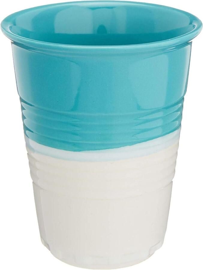 Koffiekop Keramiek Espresso Kopje Genieten van Koffie Effen Patroon 200 ml Aqua Blauw