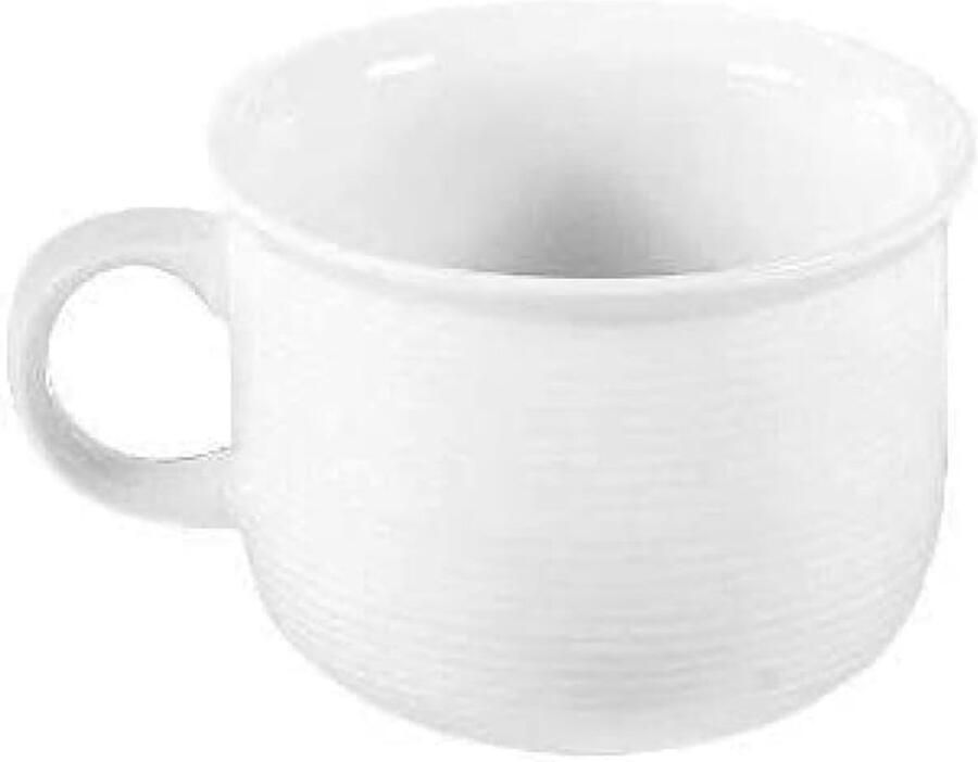 Koffiekop Porseleinen Kop Koffie Drinken Fijne Groefstructuur 180 ml Wit