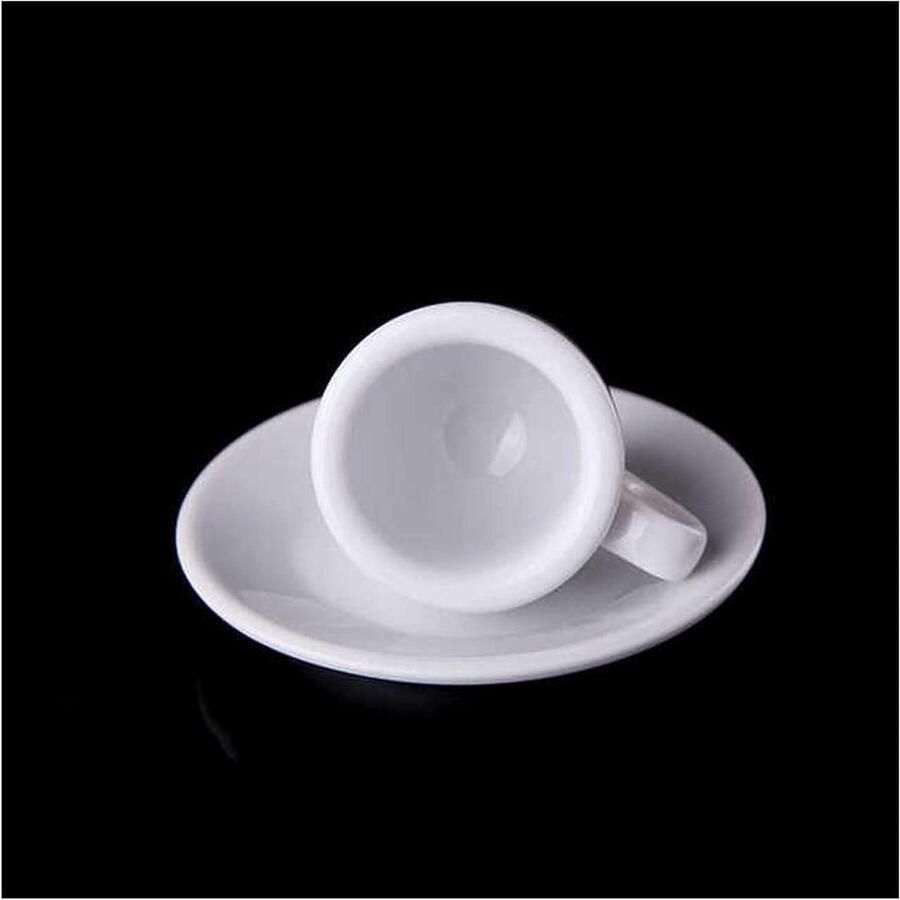Koffiekop Professionele Competitie Niveau Espresso Mok Dikke Cafe Espresso Mok Koffie Cup Schotel Sets Turkse koffiekopjes Mok (Color : 50ml Size : White)