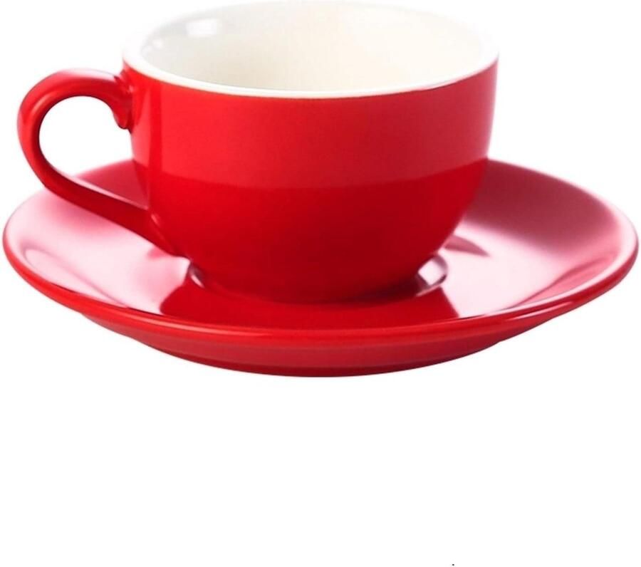 Koffiekop Schotel Cappuccino Bekers Genieten van Koffie Modern Design 150 ml Helder