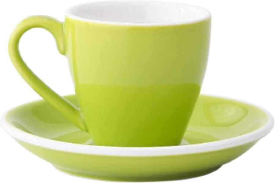 Koffiekop Set Cappuccino Kop Genieten van Koffie Keramisch Materiaal 80 ml Kastanjebruin