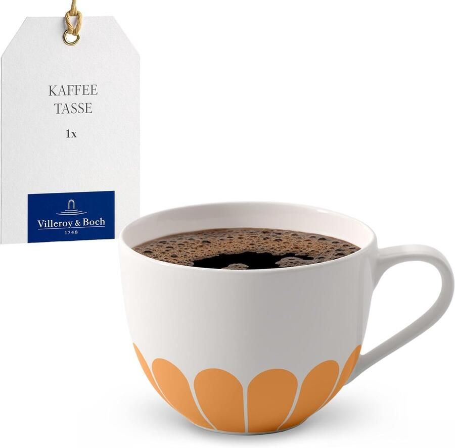 Koffiekopje Kopje met schotel Warme dranken Magnetron en vaatwasserbestendig 115x85x65cm Geel