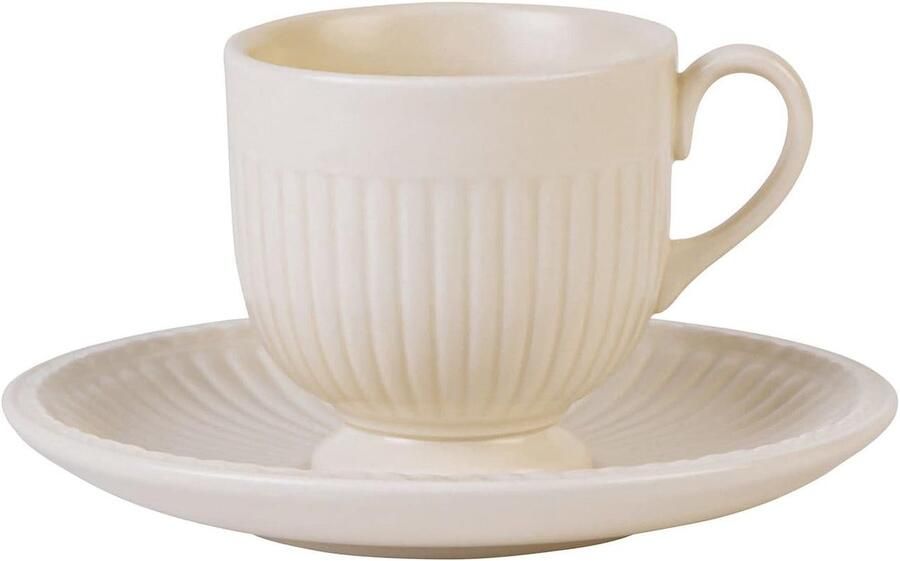 Koffiekopjes Set Espresso Kopjes Genieten van Koffie Uniek Ontwerp 90 ml Wit