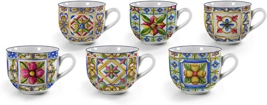 Koffiekopjes Set Espresso Kopjes Genieten van Koffie Unieke Decoraties 90 ml Gesorteerd