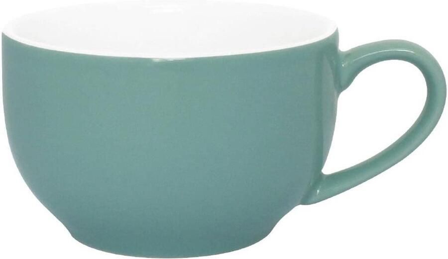 Koffiekopjes Set Espresso Mokken Warme Dranken Steengoed Materiaal 228ml 12 Stuks Aqua Blauw