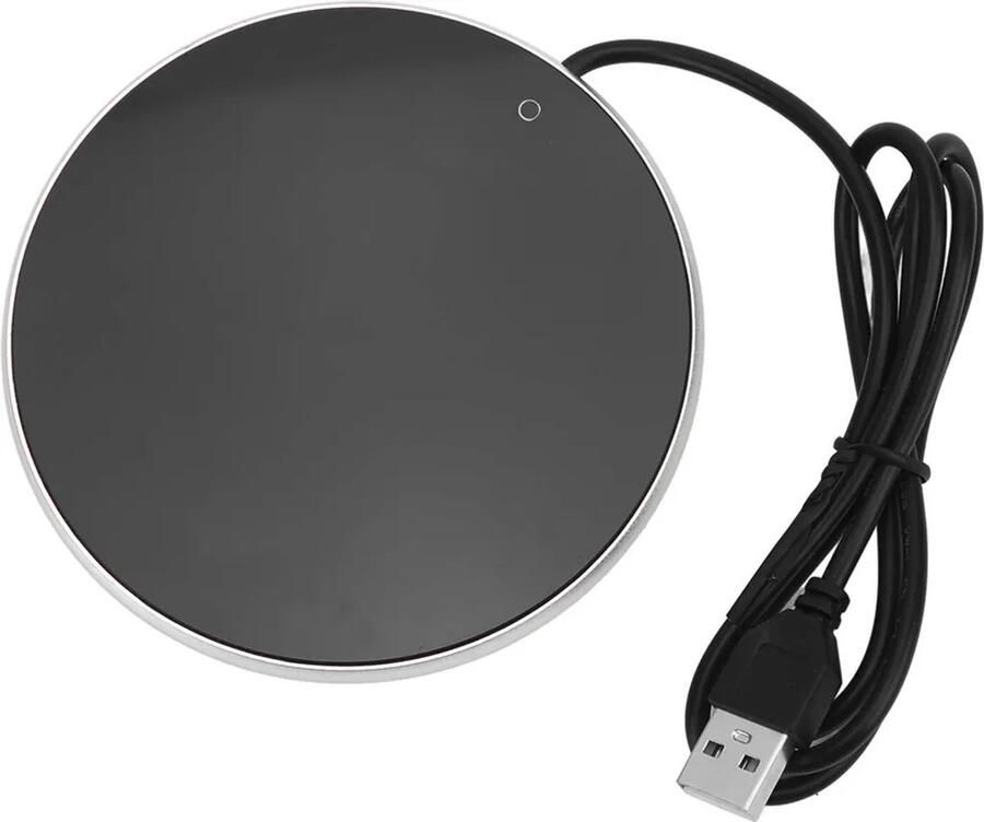 Koffiekopjeswarmer constante temperatuur van 55 °C 3 temperatuurinstellingen met een klein lampje slimme USB-kaarsverwarmer geschikt voor thuis op kantoor en op reis