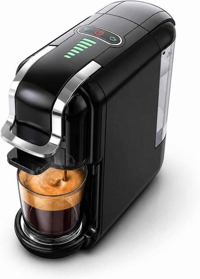 Koffiemachine 5-in-1 – 20 Bar – Voor Koffiecups ESE-Pads & Gemalen Koffie – Warm & Koud