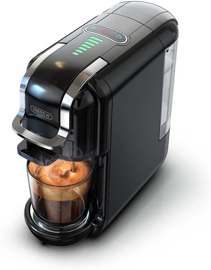 Koffiemachine 5-in-1 Espressomachine voor Capsules ESE Pods en Gemalen Koffie 20 Bar Zwart