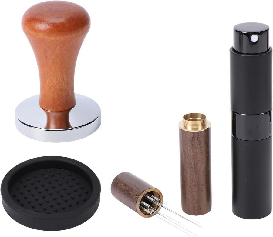 Koffiemachine Accessoires Kit Barista Set Koffie Maken Roestvrij Staal 58 mm Zilver